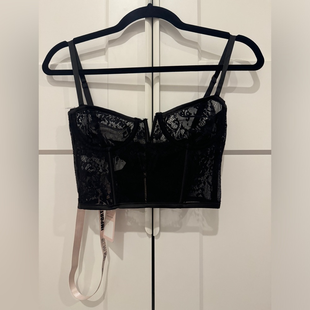 House of CB Kya lace satin bustier corset top - Picture 4 of 7